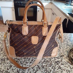 Vintage Authentic Gucci canvas handbag/shoulder